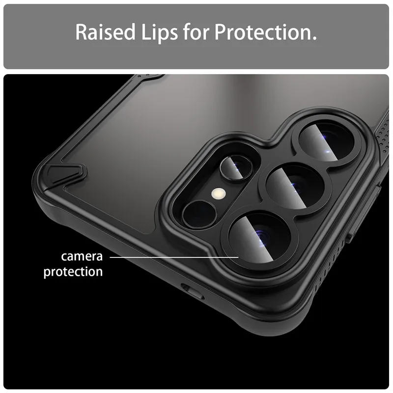 Enhanced Matte Protective Phone Case with TPU Border