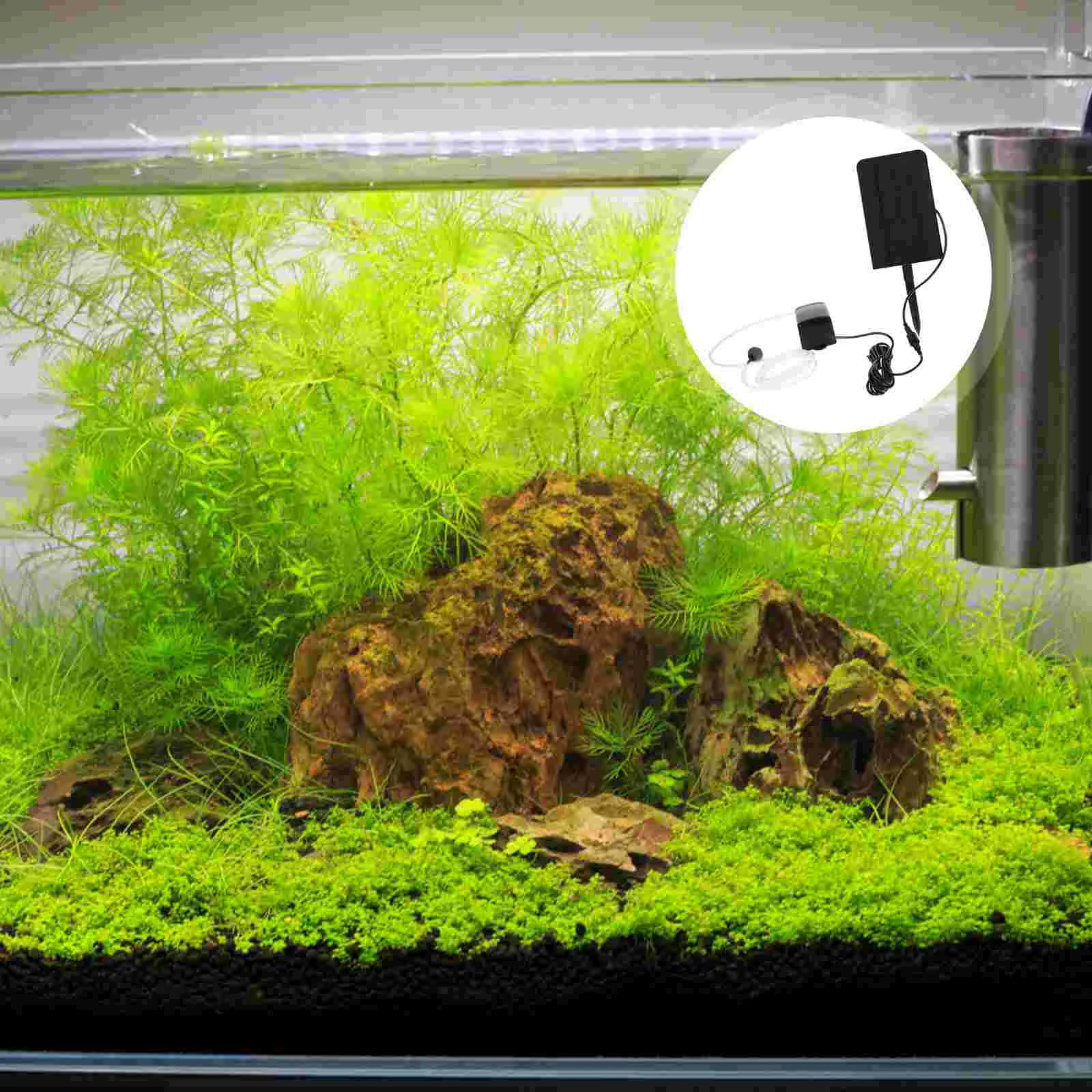 High Efficiency Solar Oxygen Pump Single Crystal Panel Fish Tank Air Pump Outdoor Pond Aerator Aquarium Pet Products Solar