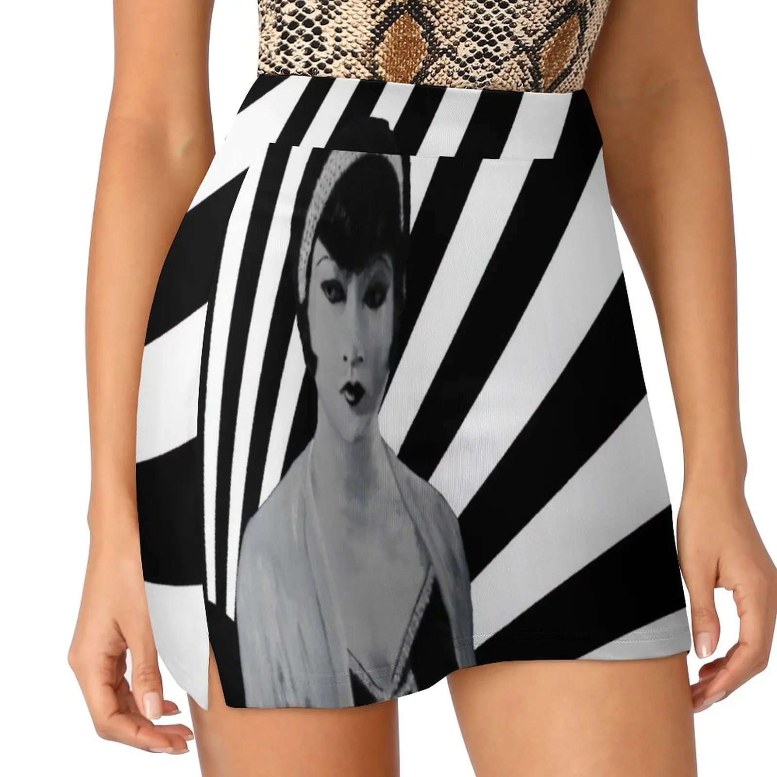 

Anna May Wong 3 - Art Deco Light proof trouser skirt night club women midi skirt for women clothes for woman