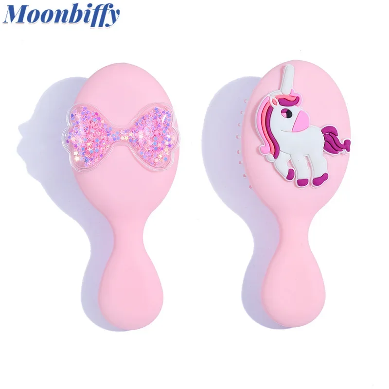 Baby Pink Hairbrush Girls Hair Comb Candy Color Hairbrush Scalp Massage Comb Women Wet Curly Detangle Hair Brush Girl Brush