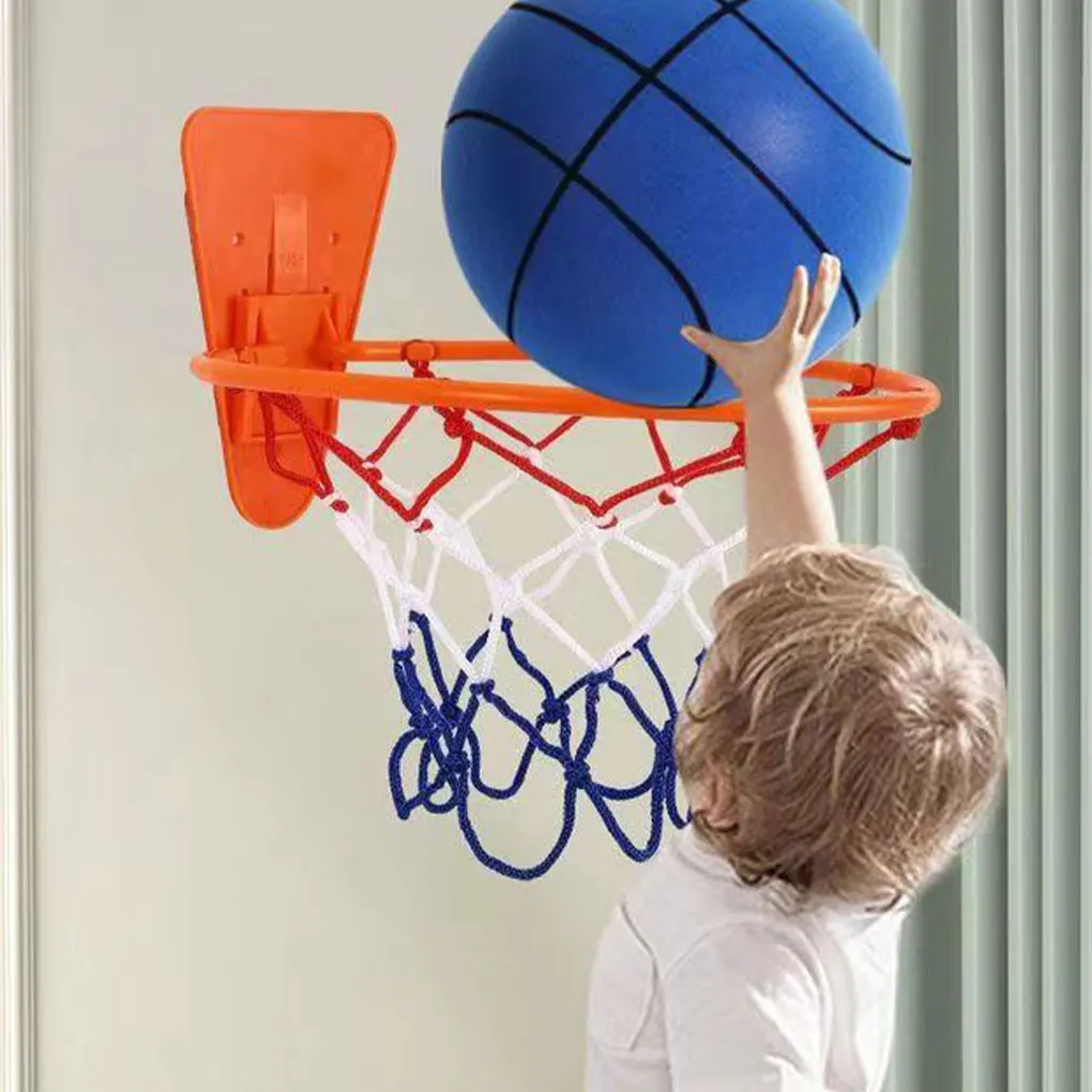 Kids Bouncing Indoor Basketball Hoop Easy Install Basketball Hoop No Trace Sticking Specially Designed For Silent Balls