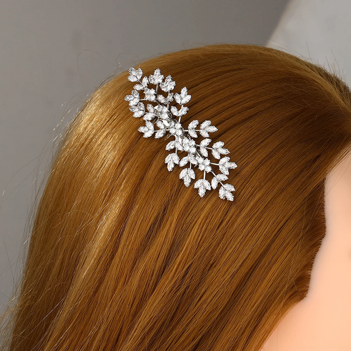 Bridal Hair Accessories Wedding Hair Comb with Zircon Bridal Side Comb for Women and Girls