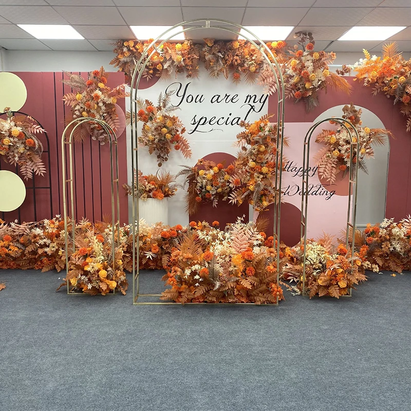 High Quality Large Wedding Arch Set Stage Frame Arches Stand Metal Backdrop Frame Decoratives
