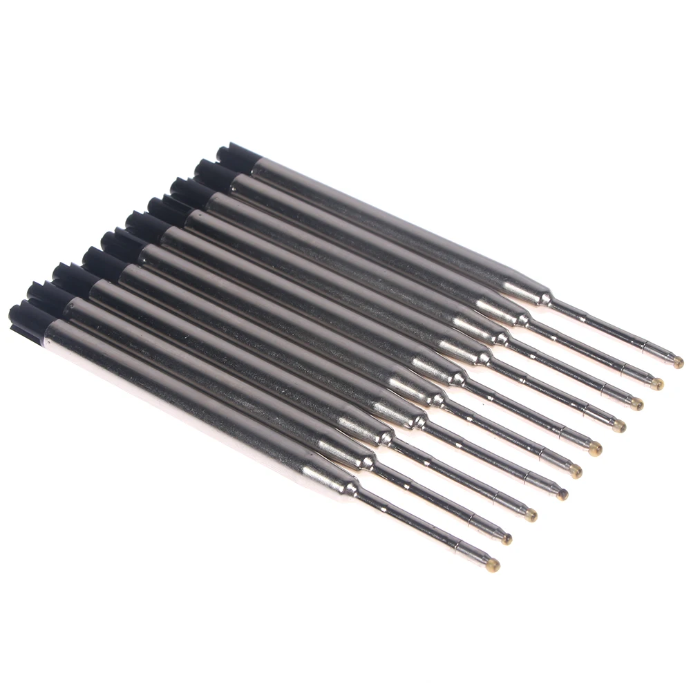 10pc Originalität Metall Kugelschreiber Nachfüllung DIY blau schwarz Tinte Medium Roller Kugelschreiber Büro Schule Briefpapier Geschenk Drops hipping – Detail 9