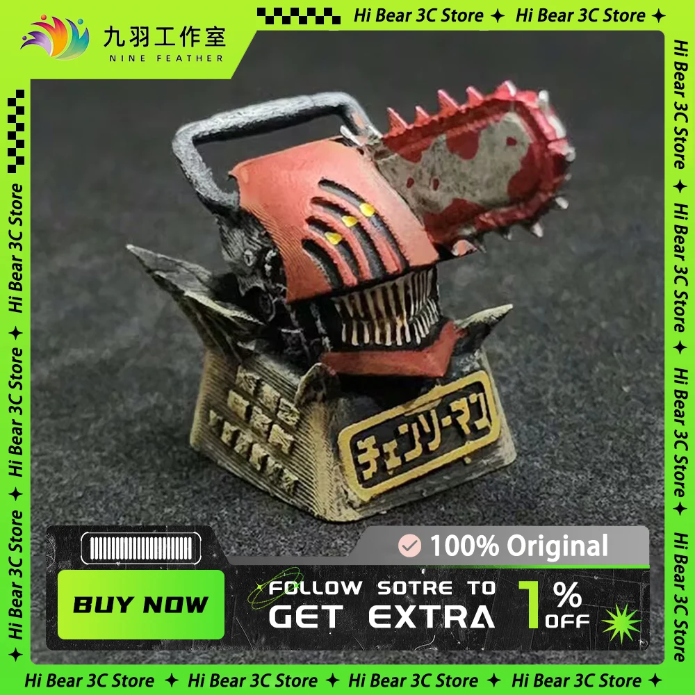 

Механическая клавиатура ручной работы с аниме-фигуркой, колпачки для клавиш, индивидуальные креативные персонализированные 3d-колпачки для клавиш из поликарбоната, искусственный подарок