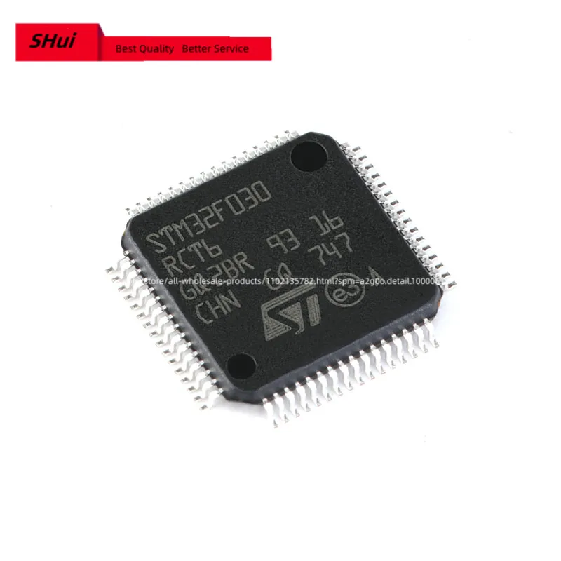 

(5-10piece)100% New STM32F030RCT6 STM32F030 RCT6 QFP-64 Chipset