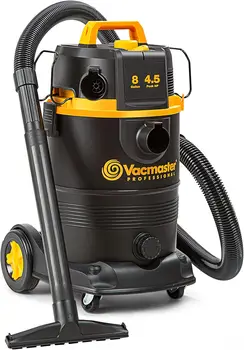 8 Gallon Wet/Dry Vacuum with Self-Cleaning Filter, 4.5 HP Motor for Powerful Suction and Easy Cleaning