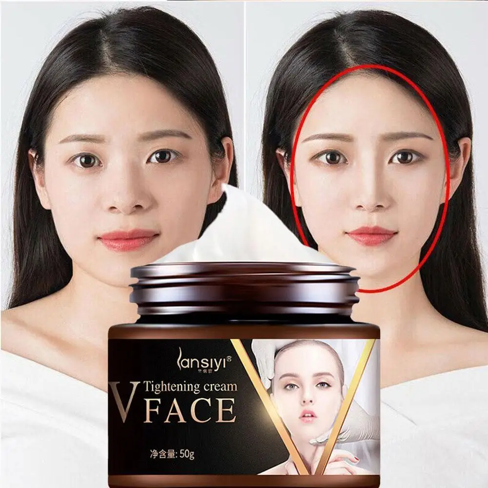 

V-Shape Face Slimming Cream Firming Lifting Enzyme Thin Cream Double Chin Cheek Slimming Fat Burning Beauty Products for women