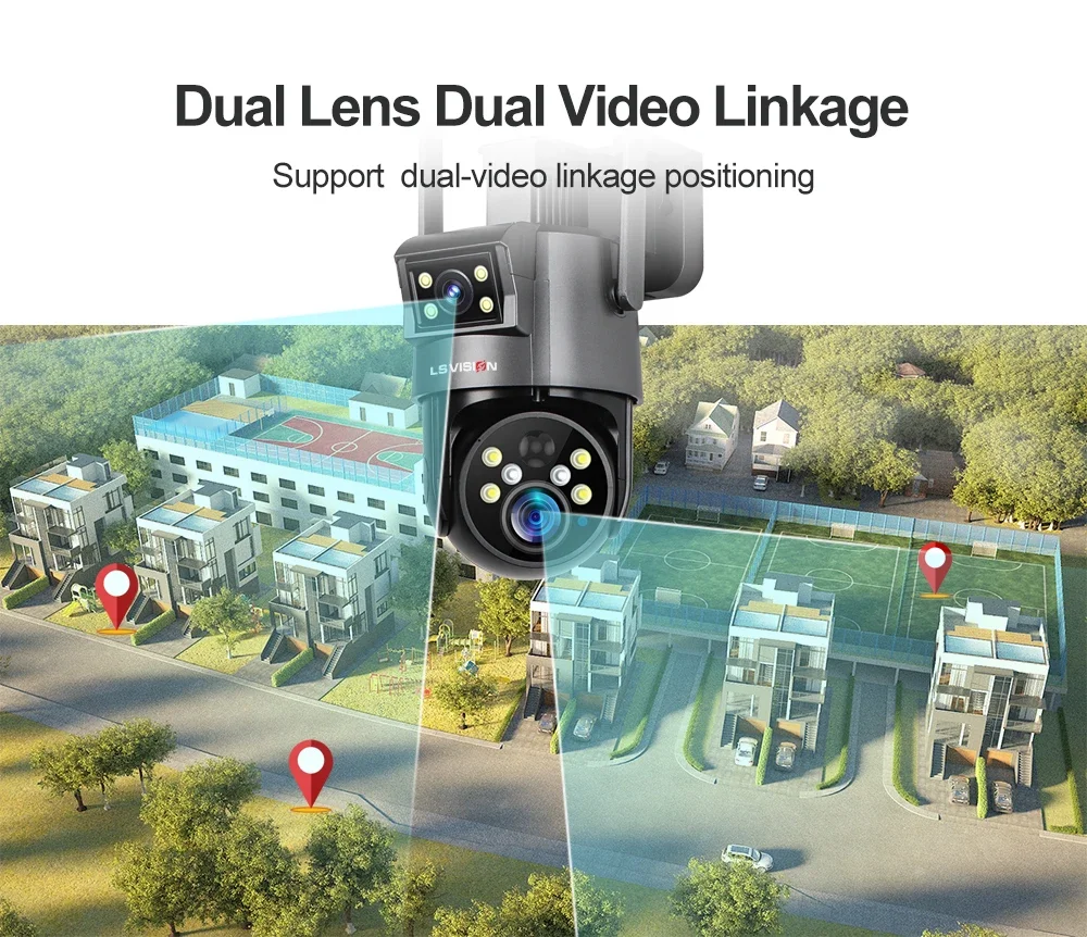 4K 8MP UBOX Solar Camera 4G SIM/WiFi 20XOptical Zoom 2-Screens Sloar Battery IP