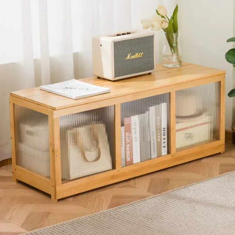 Multi-functional Bay Window Storage Cabinet Bedroom Balcony Low Cabinet Flip Long Tatami Storage Furniture Versatile Organizer