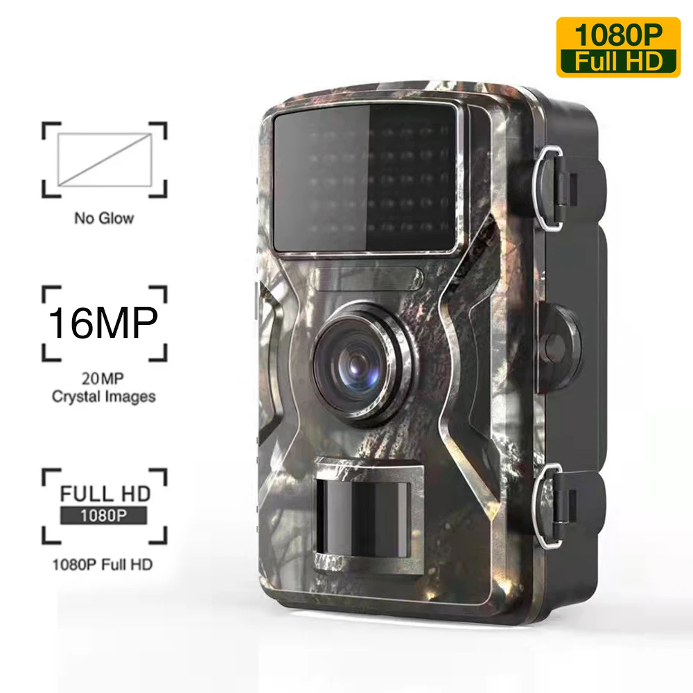 사냥 흔적 카메라 16MP 1080P 940nm 적외선 야간 모션 활성화 트리거 보안 캠 야외 야생 동물 사진 트랩