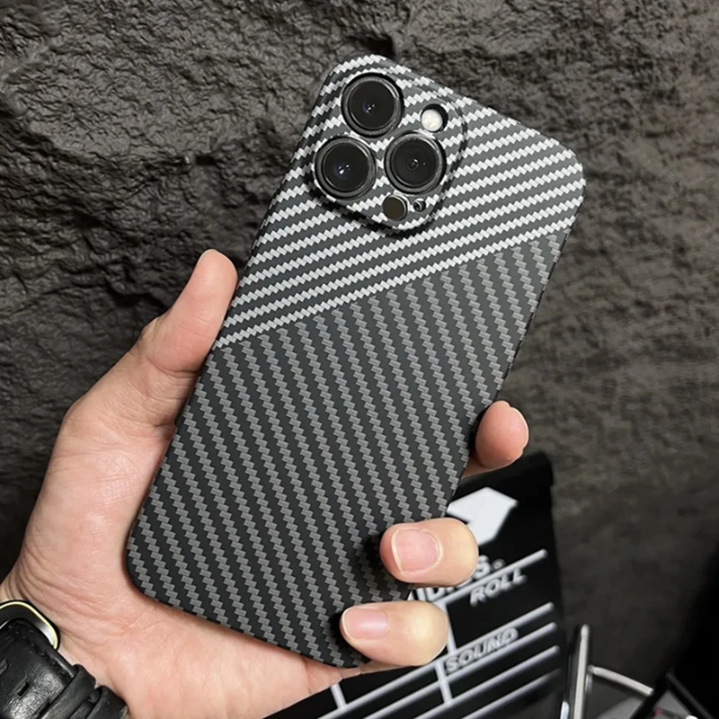 Slim Carbon Fiber Matte Hard PC Protective Phone Case