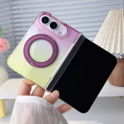 360° Rotating Magnetic Gradient Phone Case with Kickstand & Shockproof Slim Cover - iPhone Ultra (PURPLE)