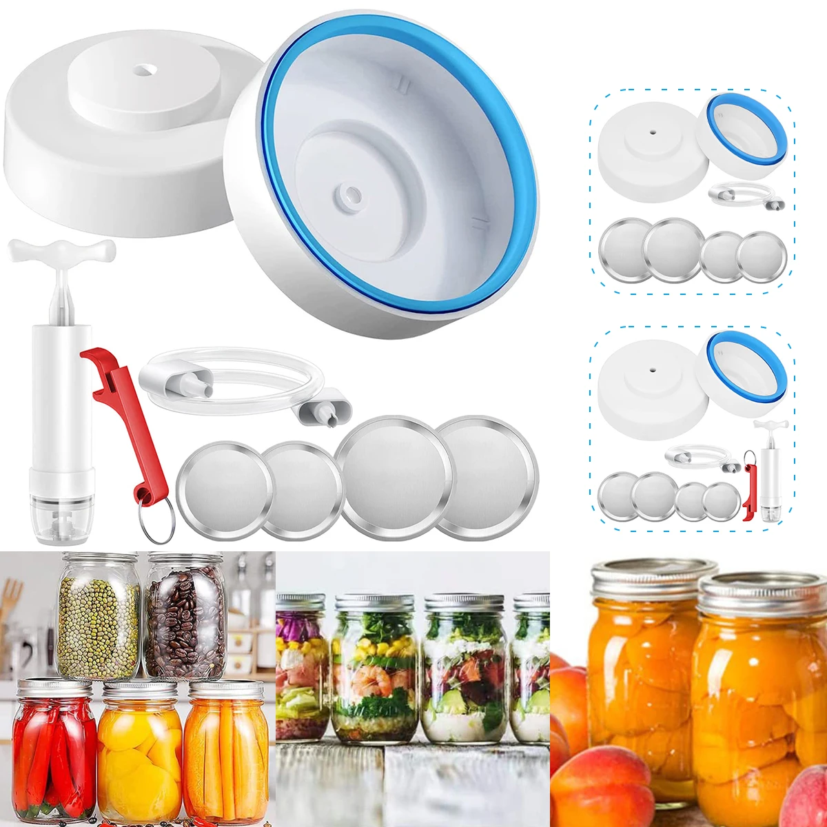 Mason Jar Vacuum Sealer Kit Portable Mason Jar Vacuum Sealing Machine