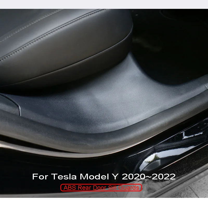 

2 шт., защитная крышка для заднего порога Tesla Model Y 2020 ~ 2022
