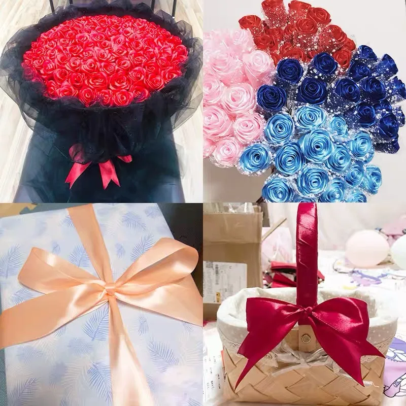 10 yards 3mm Silk Satin Ribbons Crafts Bow DIY Handmade Gift Wrap Party Wedding Decorative satin ribbons satin ribbon
