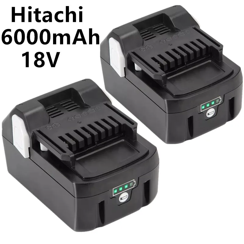 

Аккумулятор литий-ионный на 6000 мАч, 18 в, аккумулятор для Hitachi BCL1815 EBM1830 BSL1840