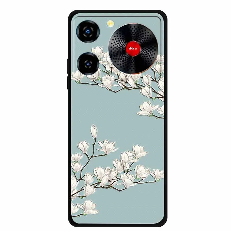 Floral 3D Embossed Shockproof Silicone Soft Phone Case – 6.6 Premium Back Cover