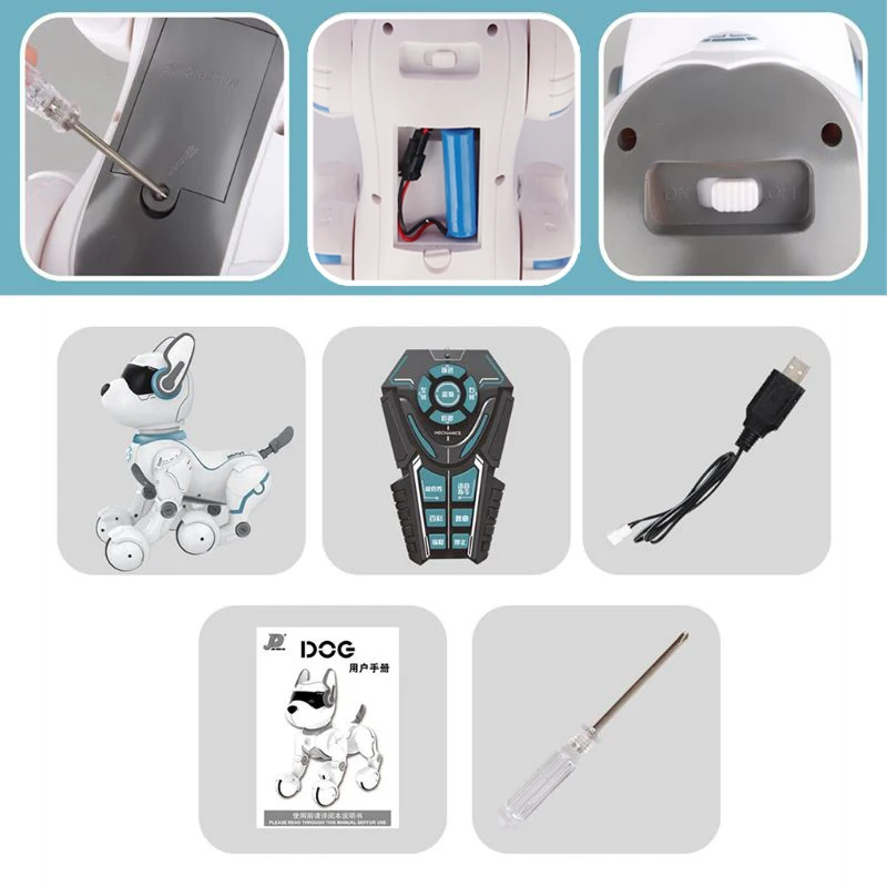 インテリジェントな音声制御ロボット犬の散歩とダンスインタラクティブ