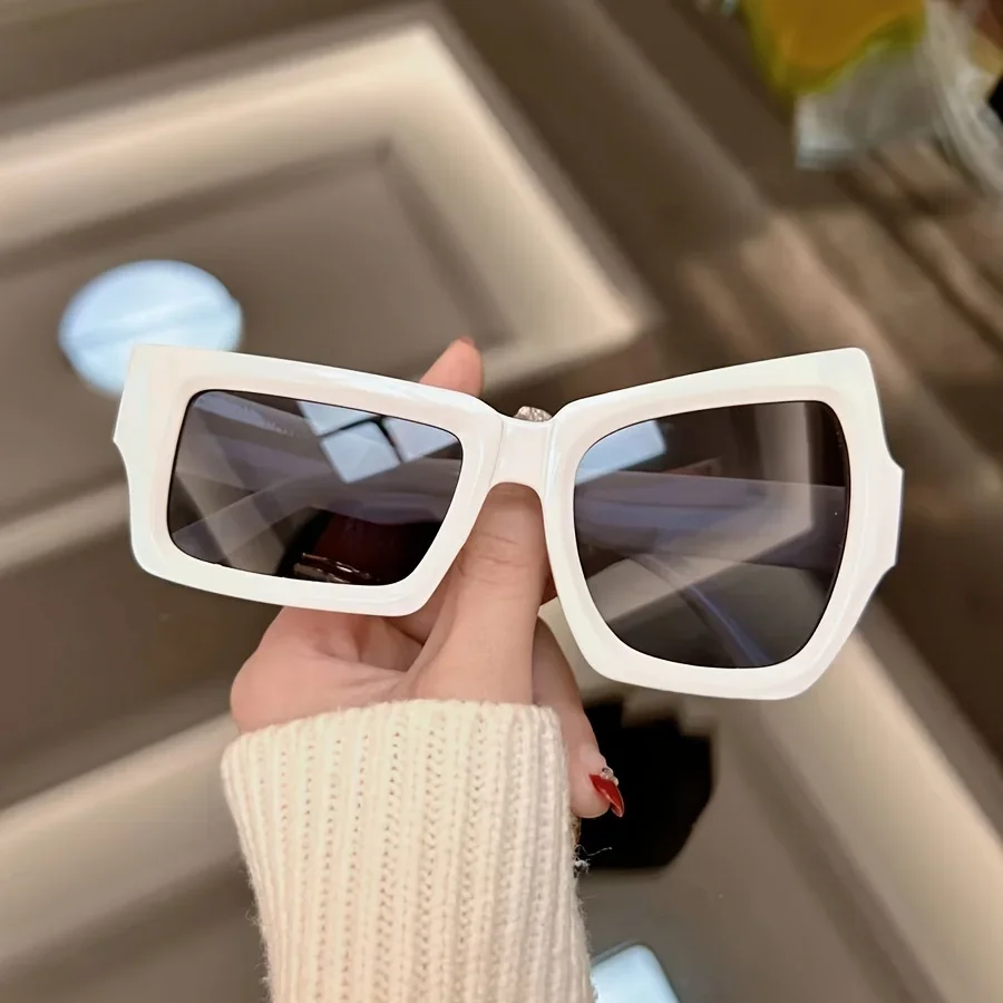 1pc Retro Irregular Oversized Fashion Glasses, Trendy Personality for Women Men Daily Use Photoshoot Accessory
