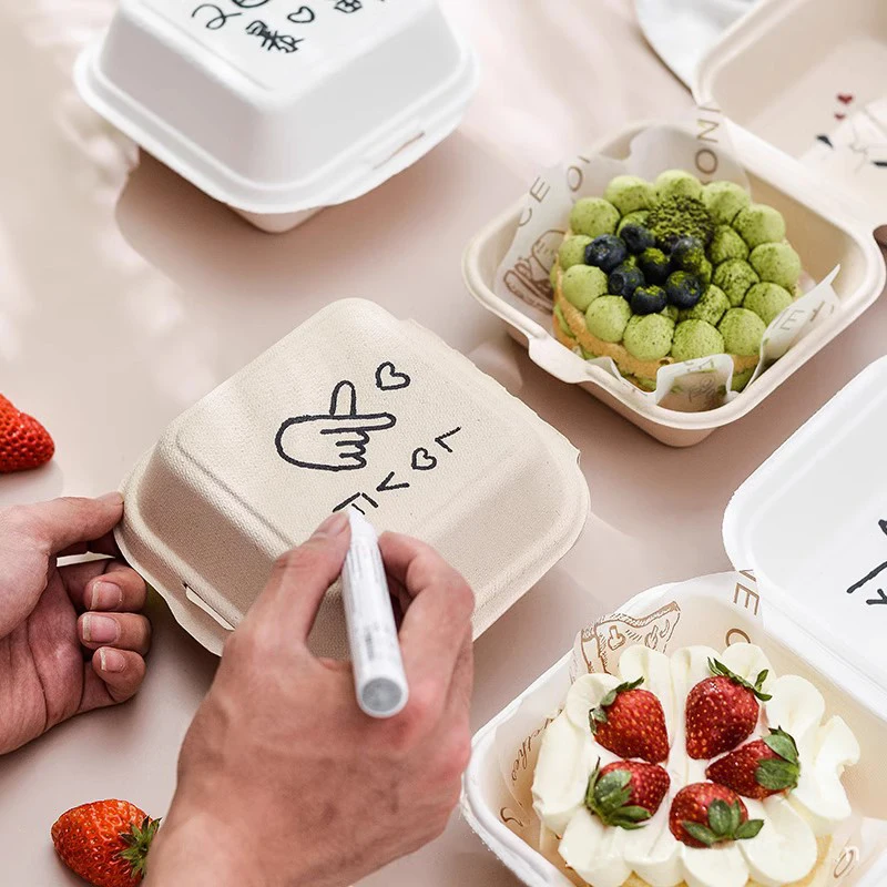 10pcs Disposable Packaging Lunch boxes, Food Containers for Vegetables, Fruit, Salad, D... - SKU DPLB2212 - UGI Packaging