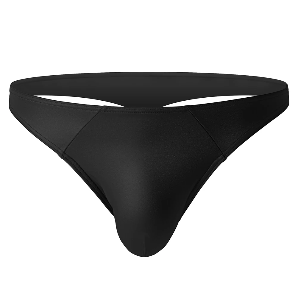 

Sexy Men G String Thong Panties Low-Rise Patent Leather T-Back Underwear Breathable Pouch Knickers Fitness Comfortable Underpant