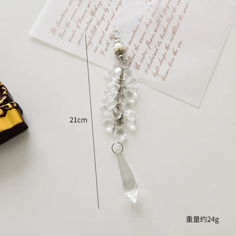 Christmas Tree Decor Christmas Snowflake Pendant Acrylic Transparent Snowflake Ice Crystal Shape Hanging Drop 2025 Xmas Gifts