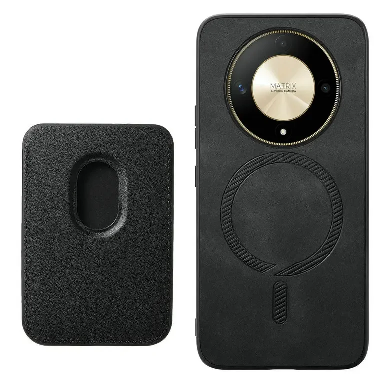 Leather Magnetic Detachable Wallet Case