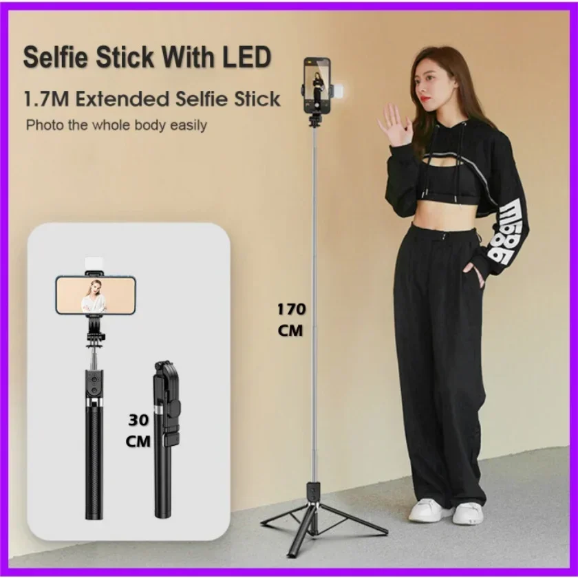 Oppo Find X3 Pro Selfie Stick & Statief met Afstandsbediening van Cellonic – Zwart