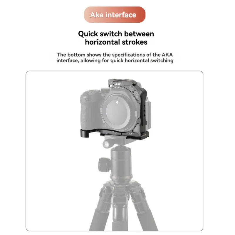 N05R JLwin Z5II 카메라 케이지(니콘 Z5 II 카메라용) 손잡이 확장형 프레임 포함, 안정성 강화