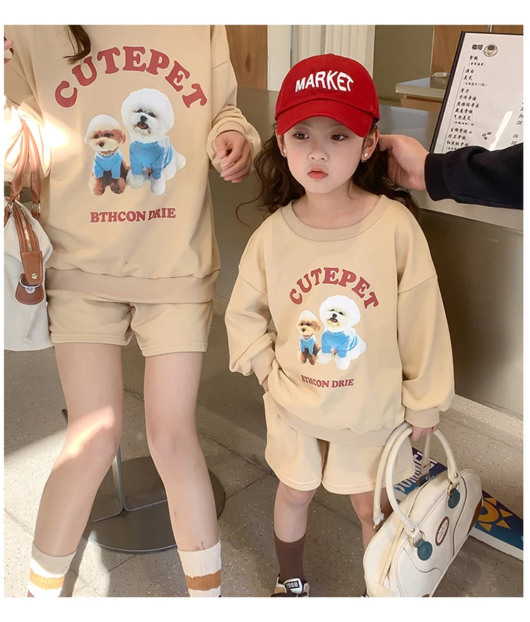 mother kids Fashion Kid Clothing 2023Autumn New Two-piece Baby girl clothes  Kid Clothes Girl boy Pullover Groups of Pant ملابس - AliExpress