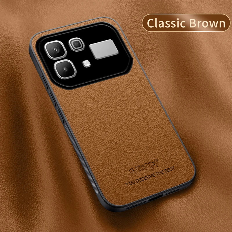 Premium Magnetic Shockproof PU Leather Business Case - Luxury Protective Back Cover