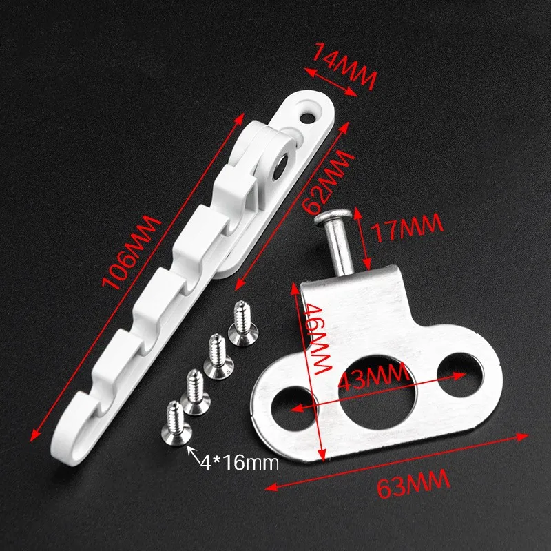 4 Gears Window Stopper Window Limiter Latch Plastic Steel Ventilation Inner Opening Door Limit Child Safety Wind Brace Bracket