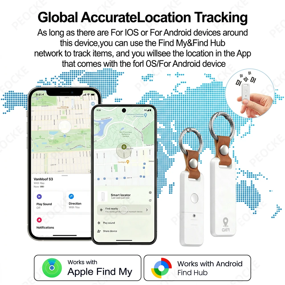 Slim Smart Tracker for Personal Items and Luggage