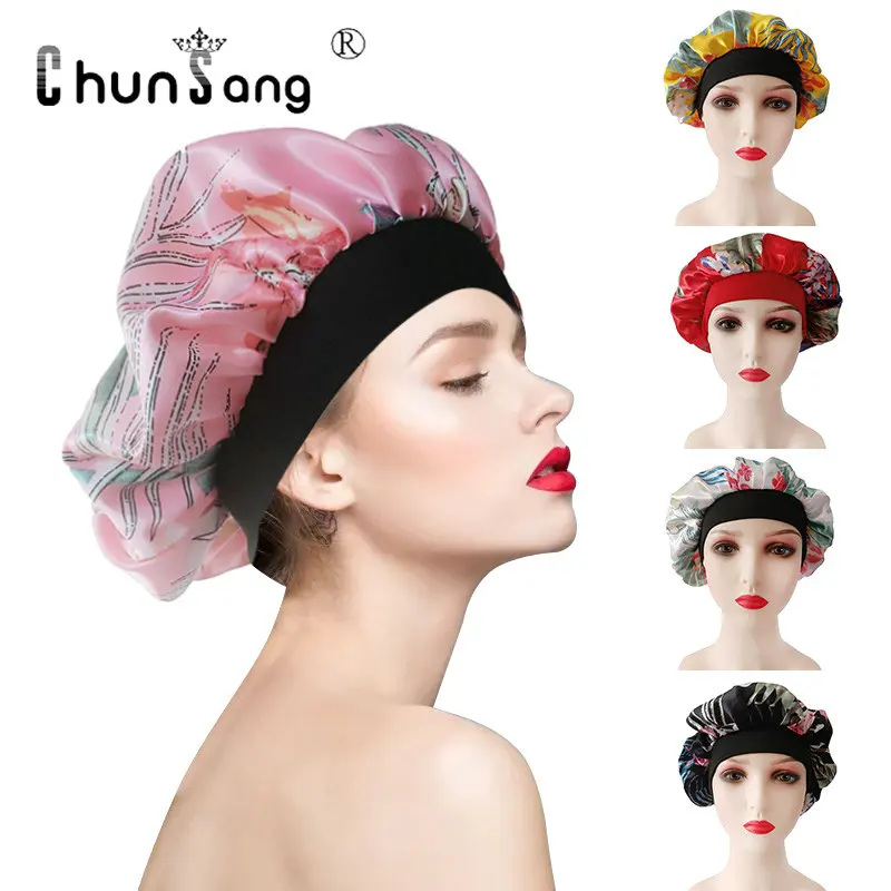 New Satin Bonnet Soft Headwrap Turban Headbands for Women Caps Hat Beanie Scarf Turban Head Wrap Knitted Cap Hair Accessories