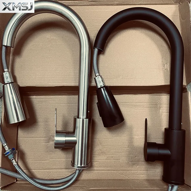 ก๊อกน้ำอ่างล้างจานสแตนเลสแบบดึงออกได้, ก๊อกผสมติดตั้งบนเคาน์เตอร์พร้อมหัวฉีดแบบสตรีมและแบบพ่น, ก๊อกน้ำร้อนและน้ำเย็น 2