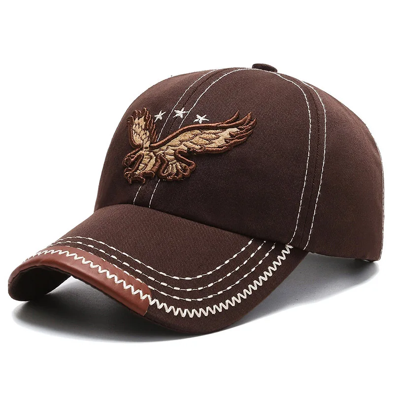 Stylish Four-Season Eagle Embroidery Baseball Cap