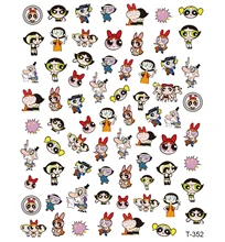 

Disney Cartoon Nail Decorative Decals Mickey Donald Duck Little Police Girl Nail Stickers Handmade DIY Nail Slider Nail Art