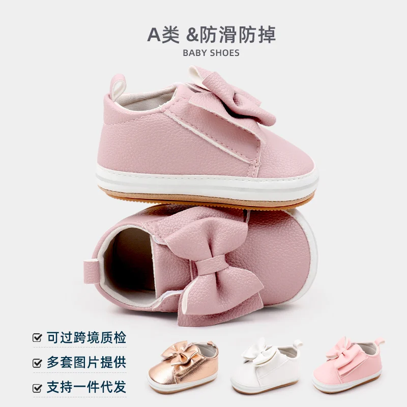 Baby Girl Shoes Soft PU for 0-9-18 Months Toddler Prewalking Outdoor Beautiful Cute Butterfly Bowknot BXC4143 baby shoes,soft sole shoes