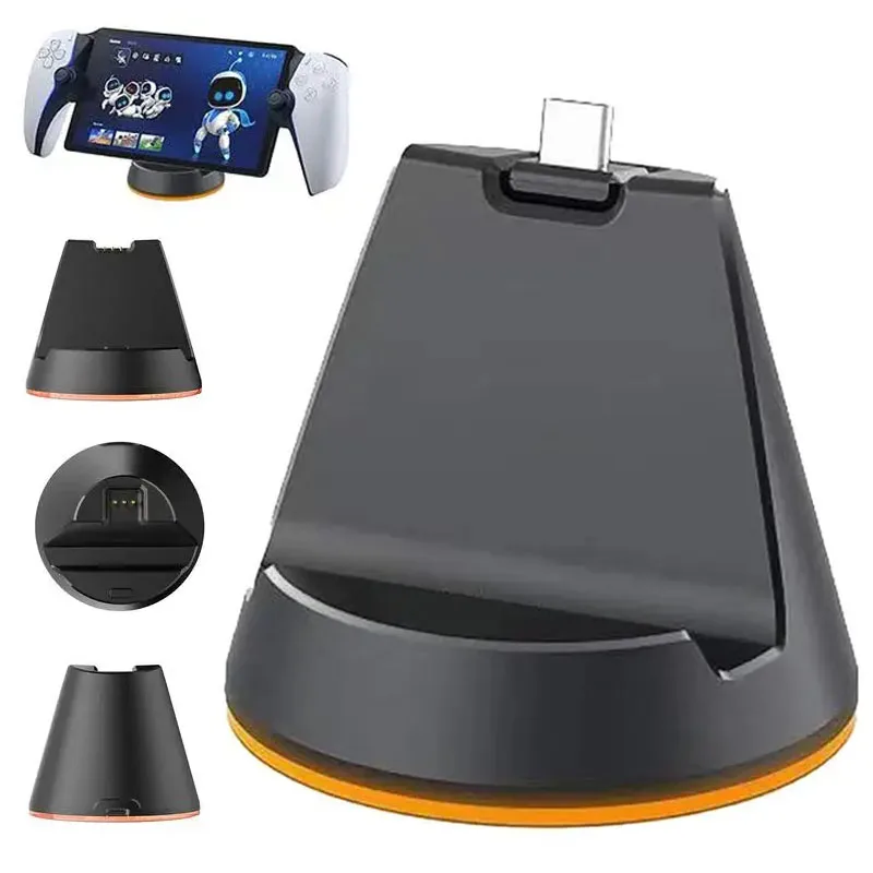 

2023 NEW Charging Base With Type C For PlayStation Portal Game Console Portable PSP Stand Holder For PS Portal Game Accessories