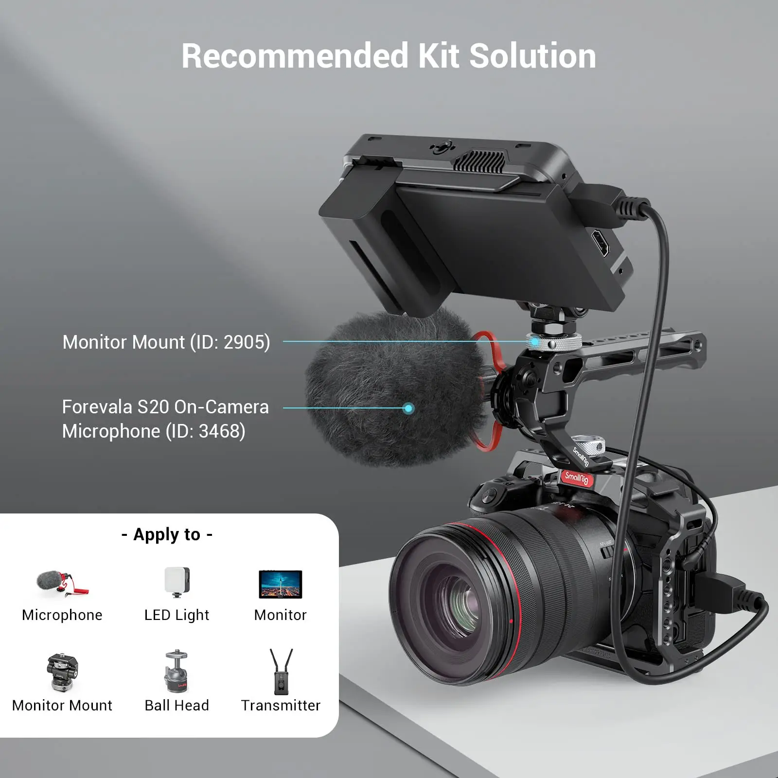 Small rig dslr oberer Griff mit 1/4 "-16 Ortungs löchern für Arri-Griff für Kamera käfig Universal Rig mit Kaltschuh-00003 – Detail 6