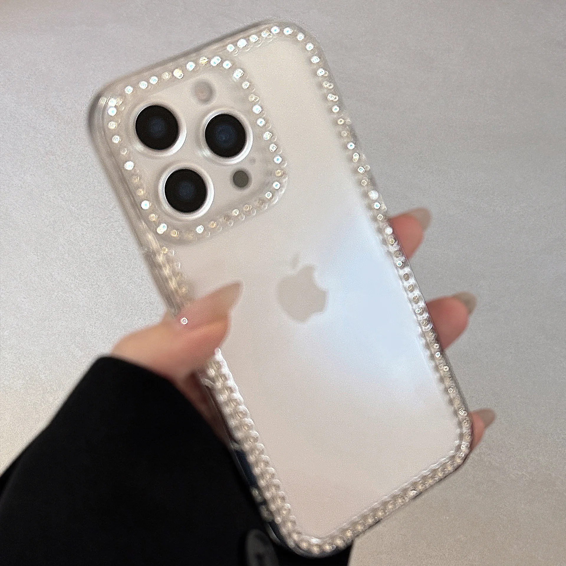 Luxury Glitter Jewelled Transparent Shockproof Phone Case