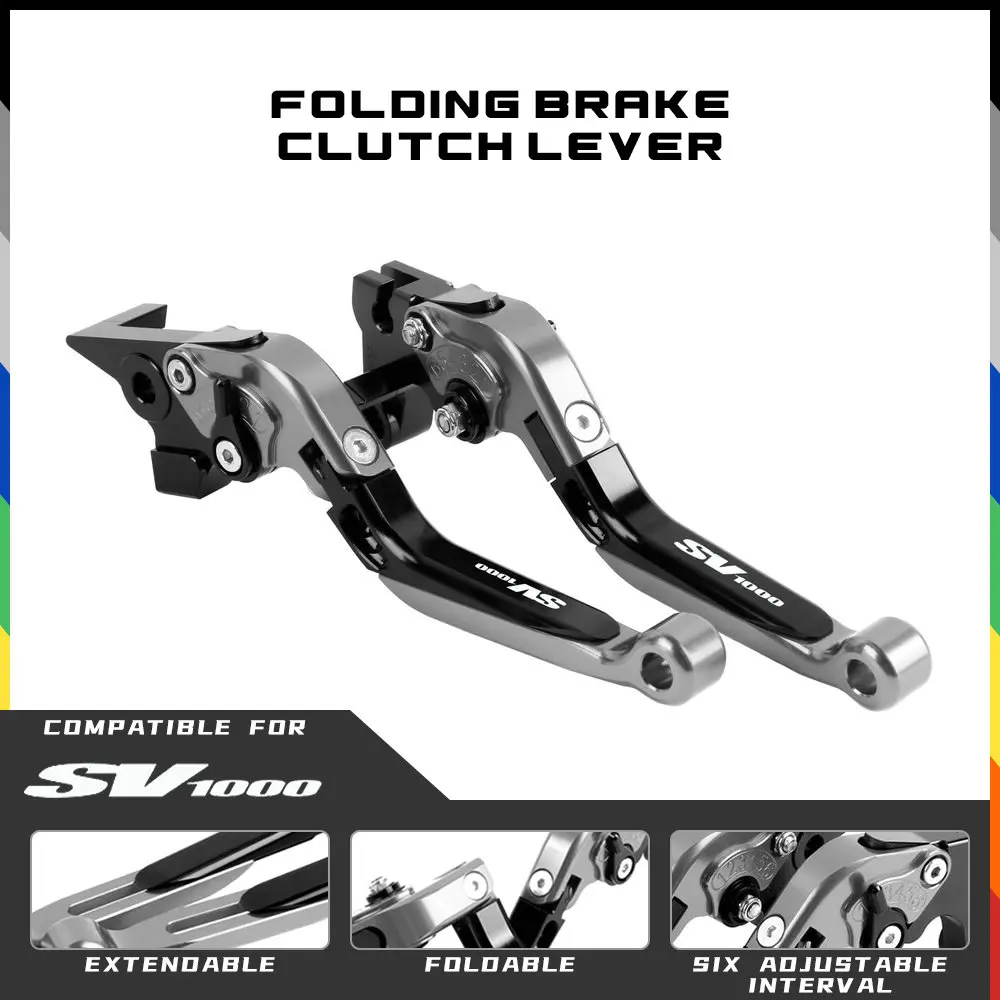 

For SUZUKI SV1000/S 2003-2007 CNC Motorcycle Accessories Brake Clutch Handle Levers Adjustable Extendable Folding Lever