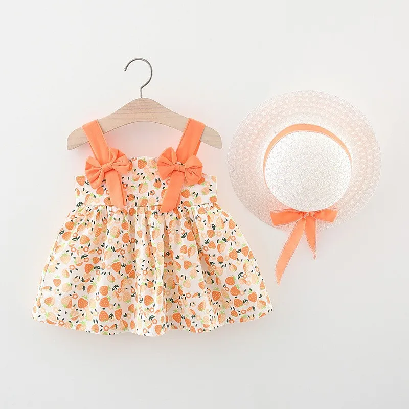 Baby Girl Summer Clothes Girls Dress Bow Baby Girl Clothing Set Dress