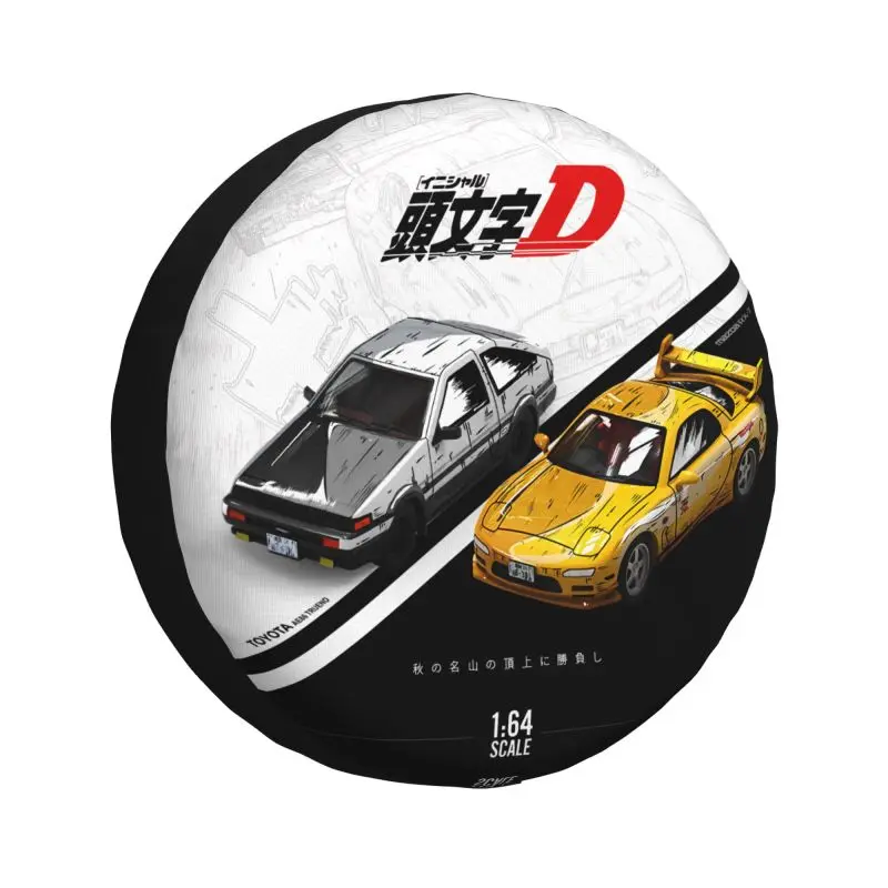 

Drift Anime AE86 Initial D Spare Wheel Cover for Jeep Hummer 4WD SUV Custom Tire Protector 14" 15" 16" 17" Inch