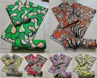 African wax high quality 100% cotton Ankara wax fabric clothing 6 yards 1