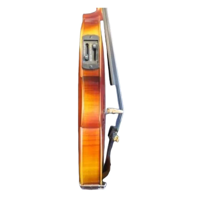 Solid wood Baroque style brown color 4/5strings electric violin 4/4 +Acoustic violin