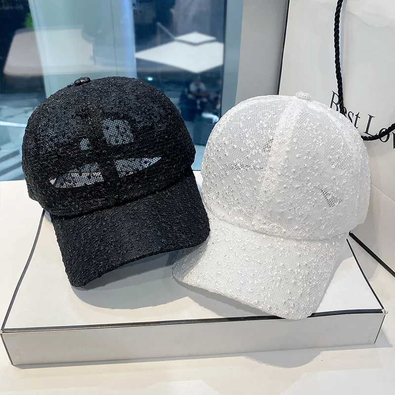 

Summer Thin Breathable Mesh Peaked Cap Best-selling Fashion All-match Ladies Baseball Caps Spring and Autumn Travel Sun Hat