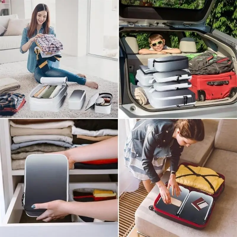 10pcs Expandable Packing Cubes Accessory for Travel Luggage Organization 72XD 3