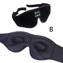Wireless Sleep Headphones Mask - Bluetooth Sleep Aid Goggles with Ultra - Thin Speakers (B)